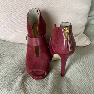 Michael Kors peep toe booties